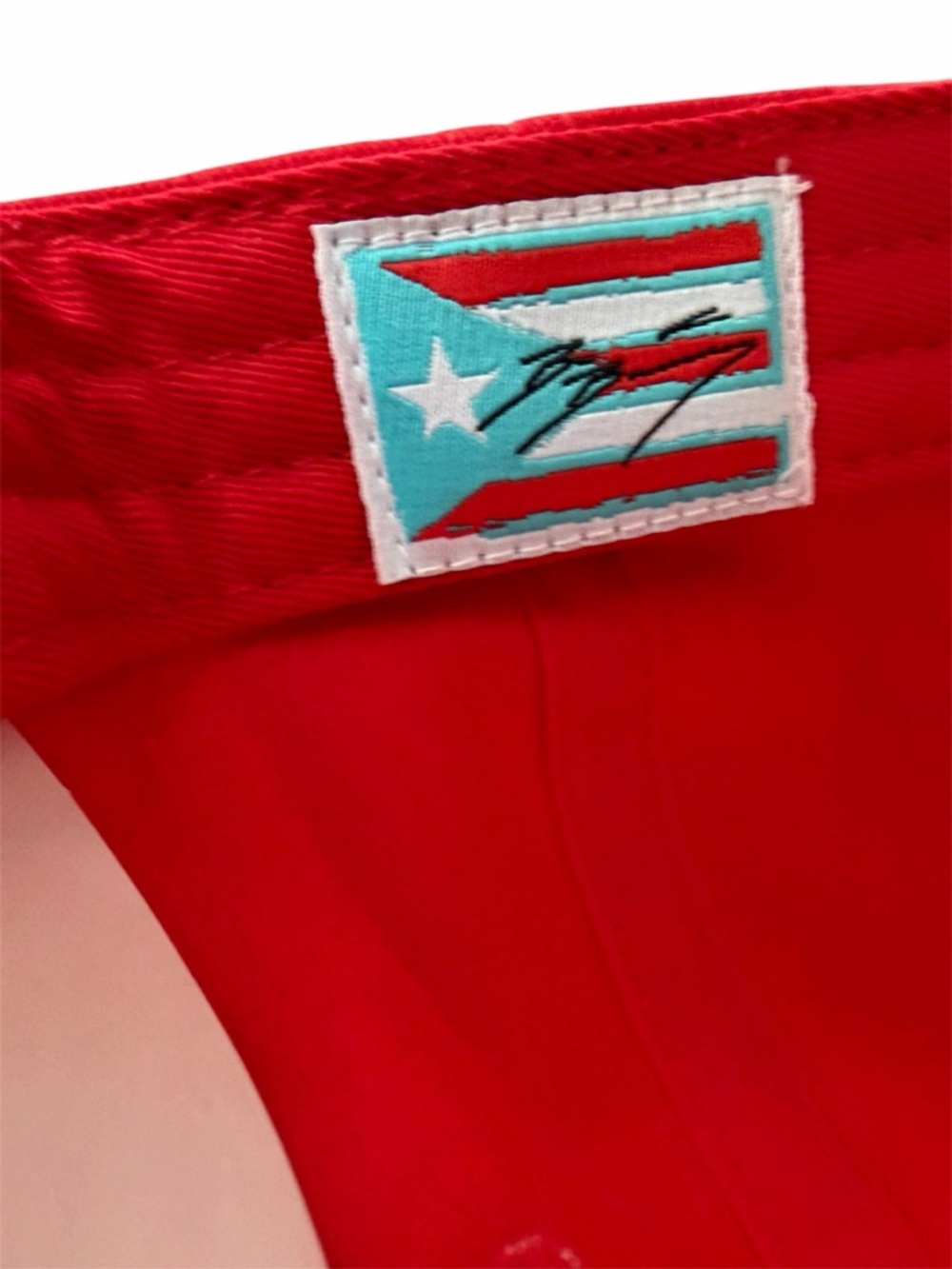 Red Hat with Puerto Rico Flag Patch - Picture 7 of 7